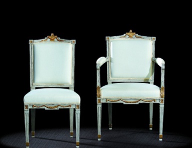 Chair in fabric, Massant