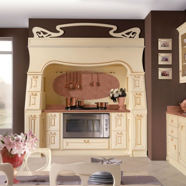 Kitchen (kitchen set) Rubino lacquered