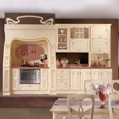 Kitchen (kitchen set) Rubino lacquered