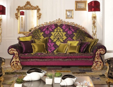 Sofa with high back Elnath factory Asnaghi Interiors