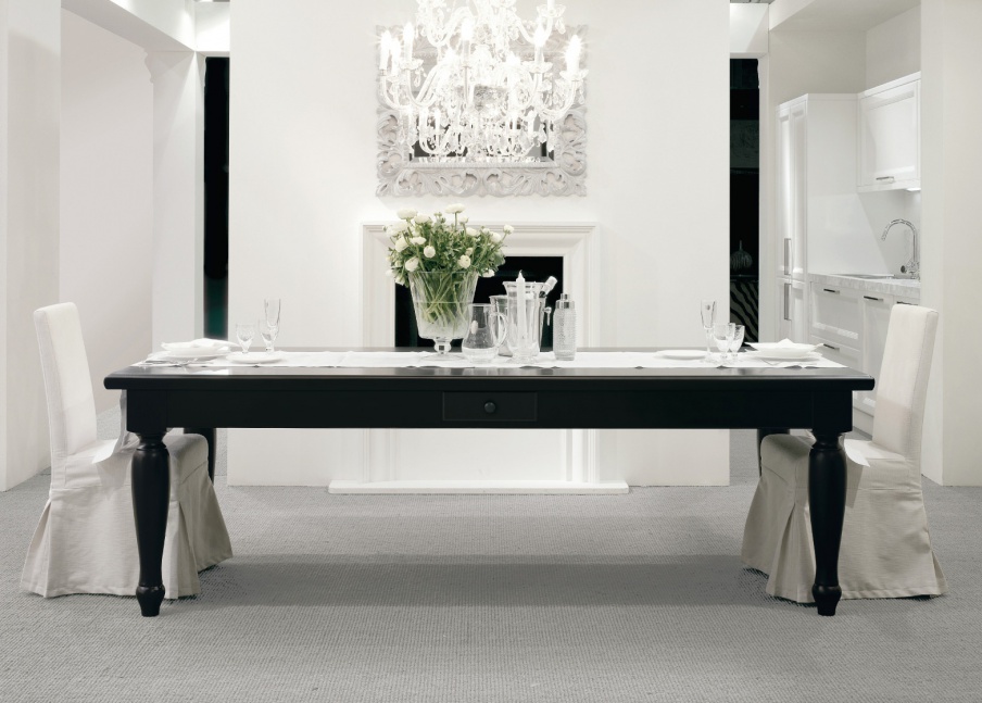 Dining Table With Rectangular Top Castagna Cucine Luxury Furniture Mr