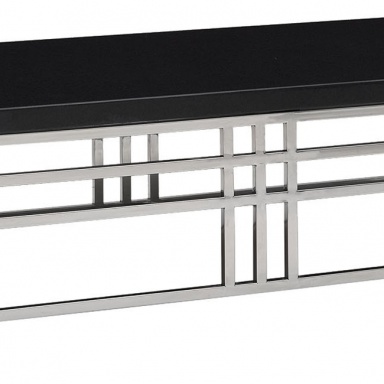 Table Black Geometric Coffee Table