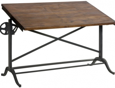 Buffet on high legs, a Draftsman Iron Desk Andrew Martin