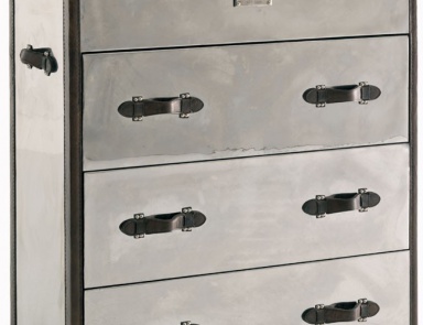 Dresser with drawers, Steel Brown Chest Of Drawers - Andrew Martin