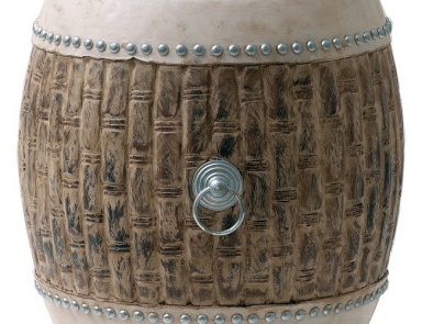 Table with round top, Thai Buff Drum - Andrew Martin