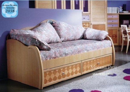 Sofa bed on the frame from MDF and tamburino Manhattan 3, Forni Mobili