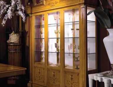 Showcase made of solid wood, Ezio Bellotti