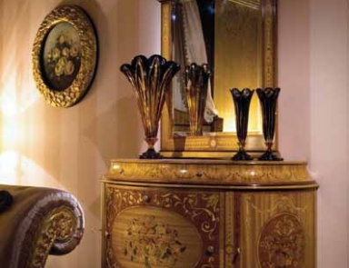 Dresser-nightstand made of solid wood, Ezio Bellotti