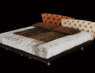 Double bed Super Roy Capitonne, Il Loft