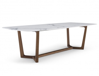 Dining table on a frame of wood Concorde, Poliform