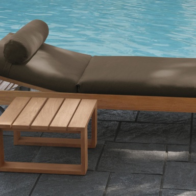 The sun lounger for garden Square