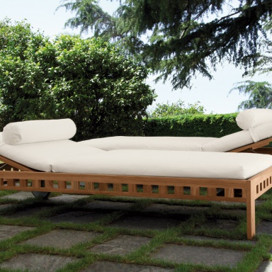 The sun lounger for garden Square