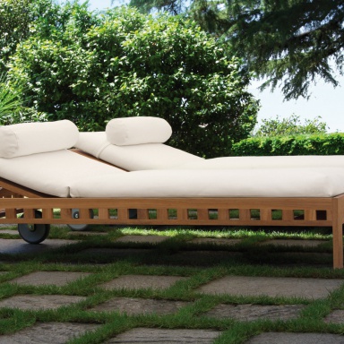 The sun lounger for garden Square