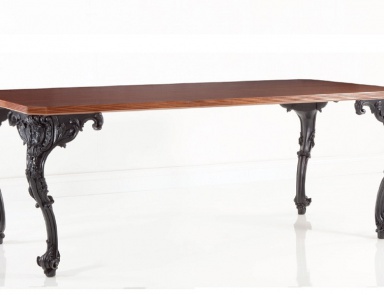 Writing table on tall carved legs, Chelini