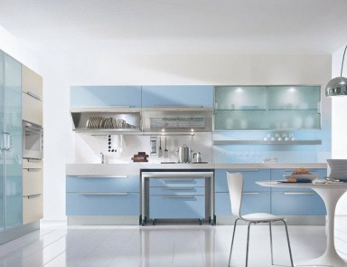 Set for the kitchen with built-in illumination, Dream, Pedini