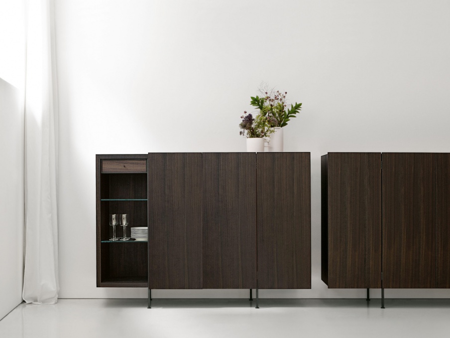 The Cabinet is made of wood with metal legs Tiller, Porro - Luxury ...