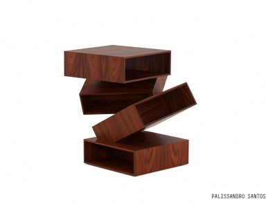 Coffee table Balancing Boxes of wood, Porro