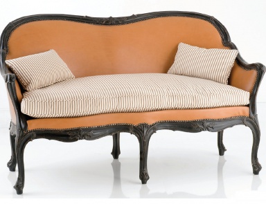 Two seater sofa made of solid wood, Chelini