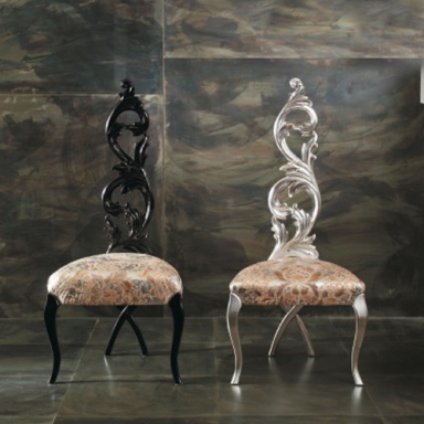 Chair with carved back Barocchina