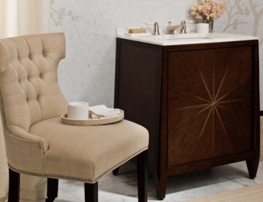 Chair with high back, Barbara Barry