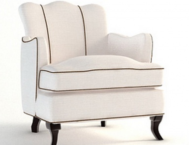 Armchair with shaped back, Barbara Barry