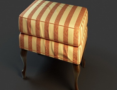 Stool on wooden legs, Forniarina - Barbara Barry