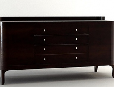 A chest of drawers with rounded edges, Barbara Barry