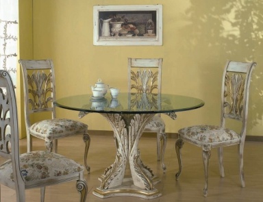 Dining table with glass top, Andrea Fanfani