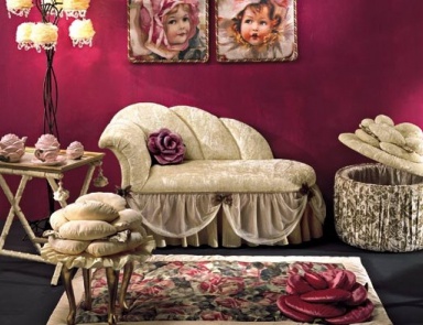 Children's sofa / couch in the hidden frame Butterfly-dormeuse, BM Style