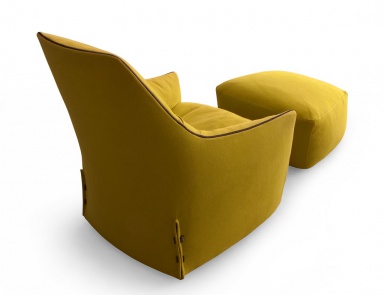 Armchair with pouf Santa Monica Lounge - Poliform