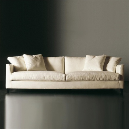 Three-seater sofa on a frame of wood Bisset Maxi Meridiani