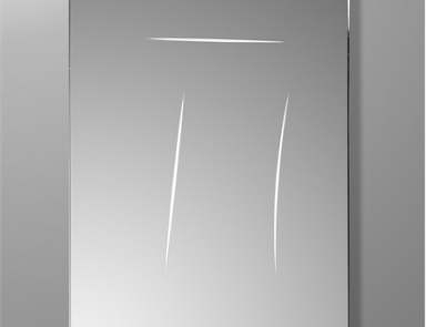 Wall mirror of rectangular form, Luce - Reflex Angelo