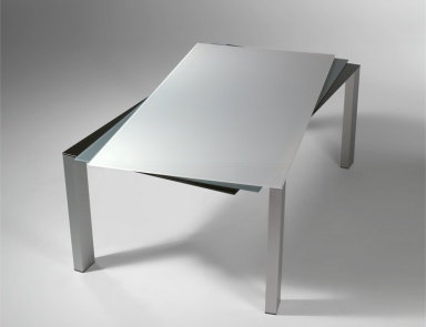 Dining table with a tri-top from glass, Tavoluta - Reflex Angelo