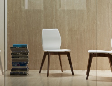 Tilde chair is made of walnut wood, Porada