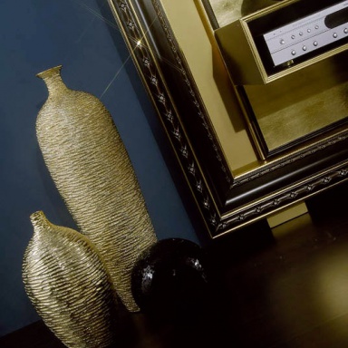 The panel under the TV and The Frame Home Cinema