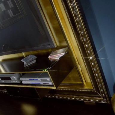 The panel under the TV and The Frame Home Cinema