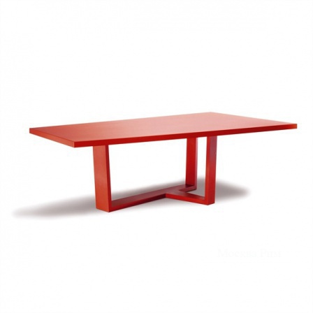 Dining table with body in solid wood Malevich, Arketipo