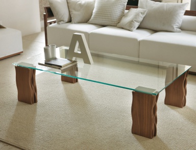 Coffee table with glass top Pokot, Porada