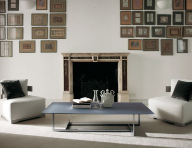 Coffee table with glass top Woodstock, Porada