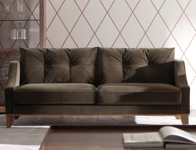 Sofa with shaped armrests Classic Faust, Opera Contemporary