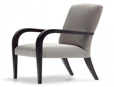 Armchair with square back Contemporary Opera
