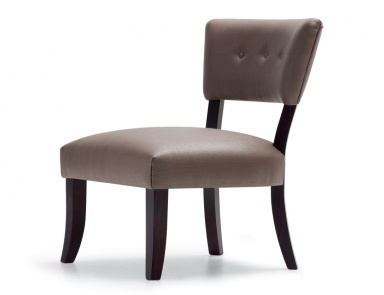 Armchair with leather upholstery Contemporary Opera