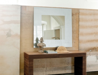 Linka console in walnut with two drawers, Porada