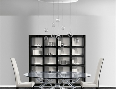 Dining glass table Neolitico - Reflex Angelo