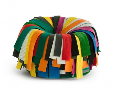 Chair fabric different kinds of Sushi on the frame, Edra