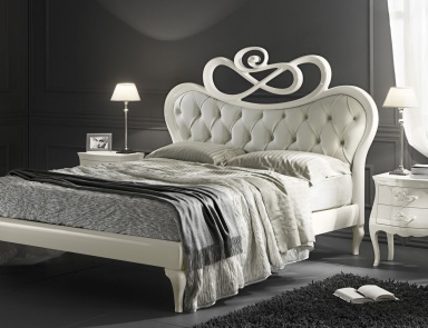 Double bed with high headboard Mozart, Cantori