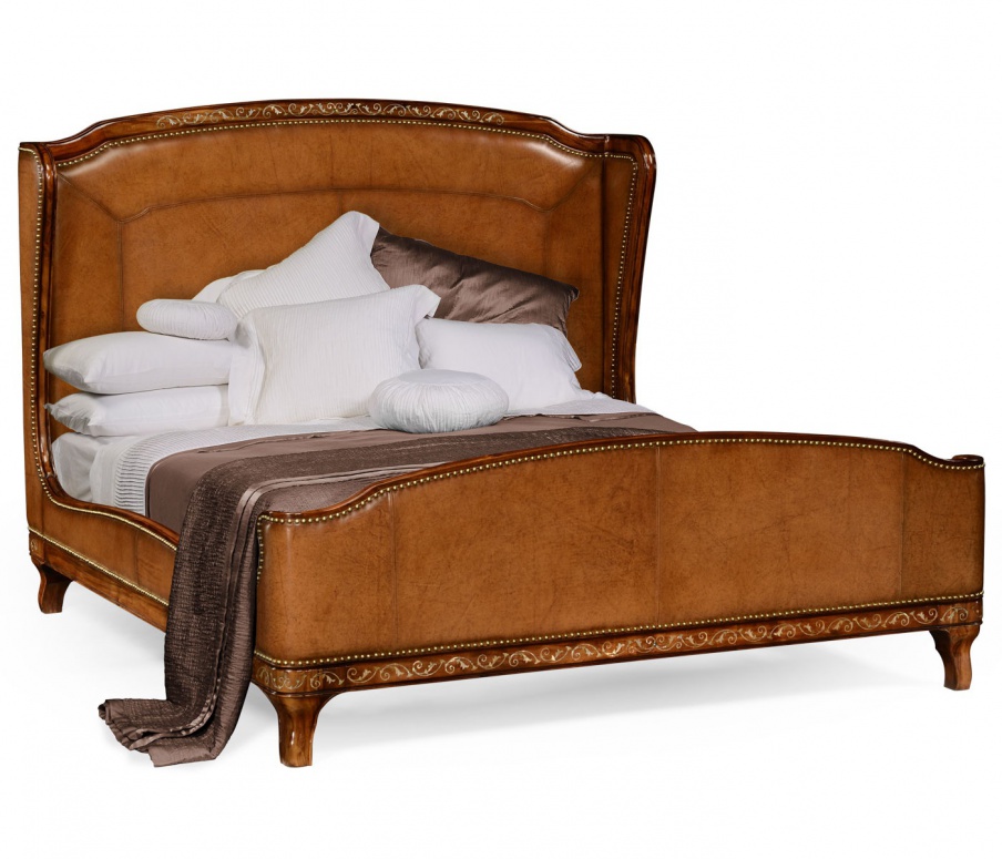 Bed With Soft Leather Upholstery Duchess Jonathan Charles Luxury Furniture Mr