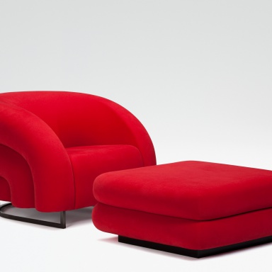 Armchair and pouf Baloon