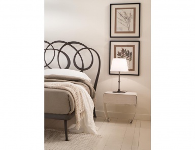 Bedside table bedside Taolino with a metal frame, Cantori