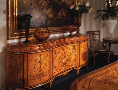 Sideboard in solid wood, Ezio Bellotti